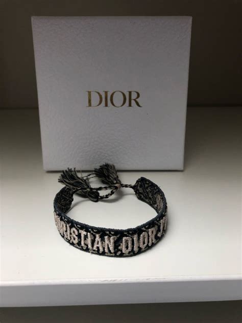 dior perfumable lace bracelet|christian dior studded friendship bracelet.